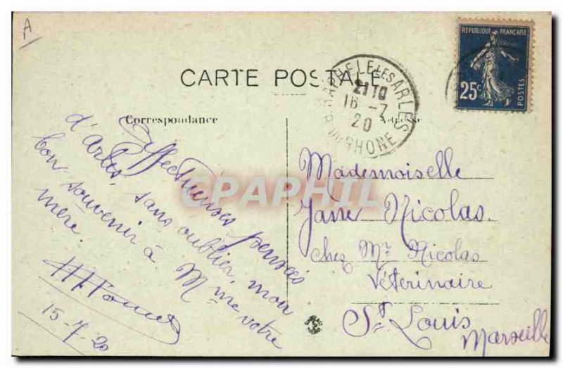 Old Postcard La Farandole Folklore