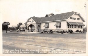 J49/ Burnside Somerset Kentucky RPPC Postcard c1940s Cline Peggy Ann Court 37