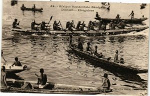 CPA AK Senegal Fortier 59. Afrique Occidentale-Dakar-Piroguiers (235161)
