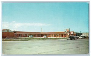 Bismarck North Dakota Postcard Knotty Pine Motel Exterior c1960 Vintage Antique