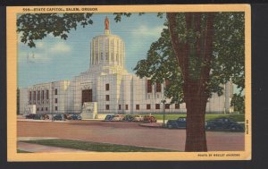 Oregon SALEM State Capitol new $3,000,000 Building pm1952 ~ Linen