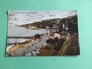 U.K. Ventnor Looking West Isle of Wight 1925 Vintage Postcard R44688 