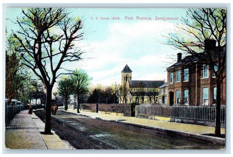 1907 Park Avenue Sandymouth Dublin Ireland US Series Antique Postcard