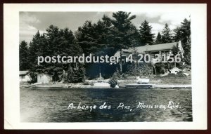 h5142 - MESSINES Quebec 1940s Auberge des Pins. Real Photo Postcard