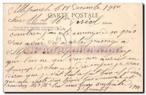 Old Postcard Villefranche Historical Monument