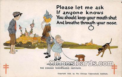 Modern Health Crusade Chicago Tuberculosis Institute Postcards Post Cards Old...