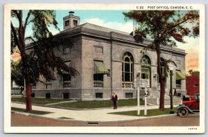 Post Office Candem South Carolina SC Grounds And Mainroad Landmarks Postcard