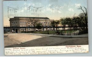 Charlestown MA Sullivan Square c1910 Postcard