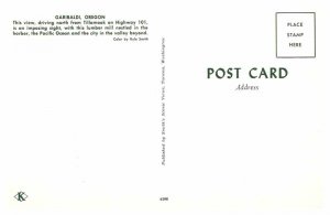 Postcard FACTORY SCENE Garibaldi Oregon OR AR2256