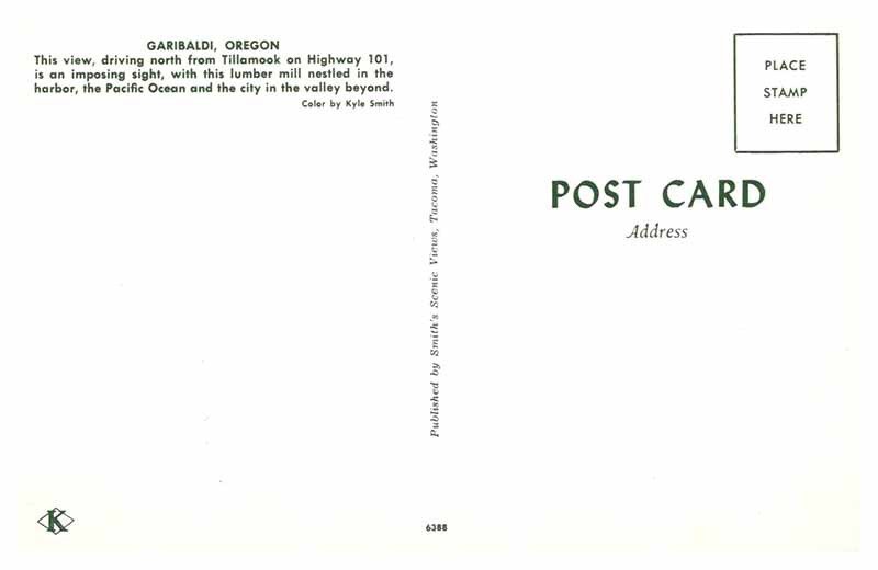 Postcard FACTORY SCENE Garibaldi Oregon OR AR2256