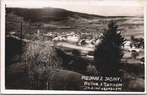 Ukraine Pozdrav Z Jasiny Ukrajina Yasinia Vintage RPPC 09.08