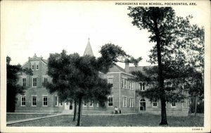 Pocahontas Arkansas AR High School Vintage Postcard