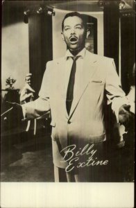 Black Man Singer Singing Billy Extine - Dutch Real Photo Postcard