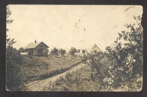 RPPC BEACONFIELD IOWA FARM BARN HOUSE 1915 VINTAGE REAL PHOTO POSTCARD