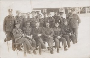 Kamloops BC Canadian Soldiers Military KBF & EMS 1919 RPPC Postcard H51