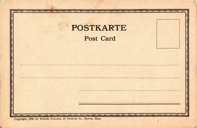 Hands Across The Sea, United States and Germany UDB Vintage Postcard E43