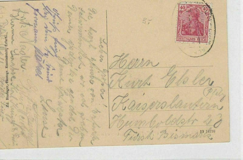 German Postal History Stamps Postcard Ref: R4981 