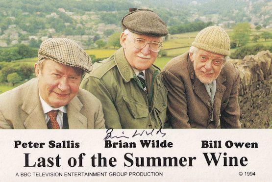Brian Wilde Last Of The Summer Wine Hand Signed Cast Card Photo