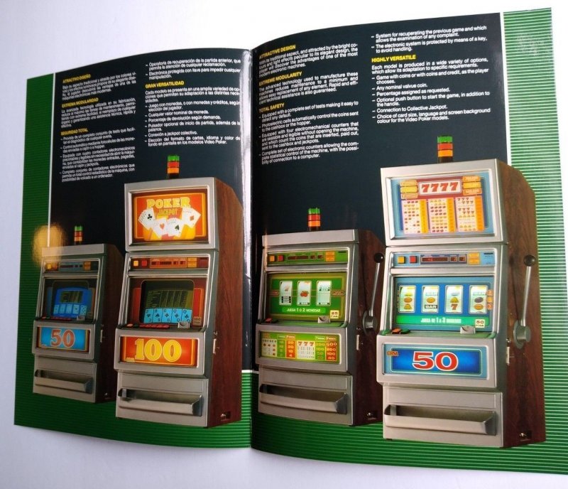 Cirsa Slot Machine Game Flyer Reels Video Poker Fruits Vintage Series 200 Spain 