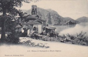 Switzerland Chiesa di Castagnola e Monte Caprino 1906