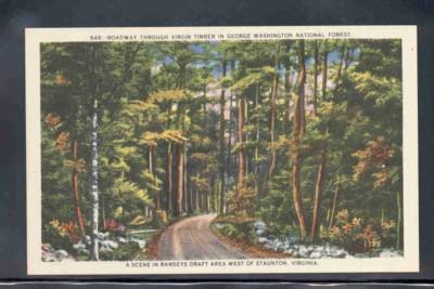 Virginia postcard Ramseys Draft Staunton