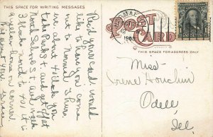 Brokaw Hospital, Bloomington, Illinois, Early Postcard, Used in 1908