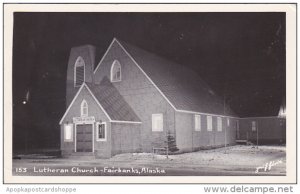 Alaska Fairbanks Lutheran Church Real Photo