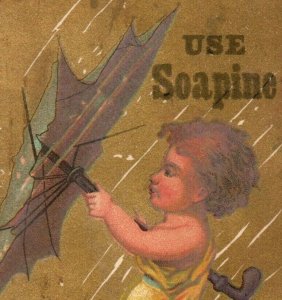 1870s-80s French Laundry Soap Soapine Adorable Children Months Lot Of 4 P230
