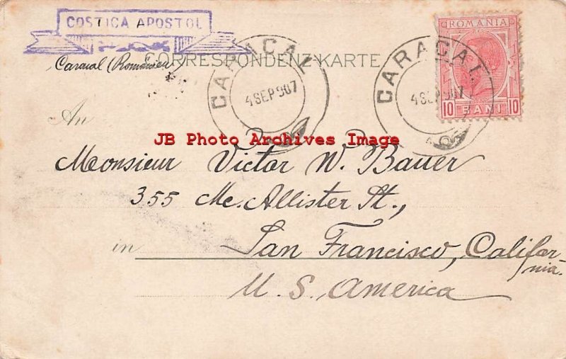 Scotland, Edinburgh, City Scene, Aerial View, 1907 PM