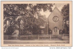 Rhode Island Newport View From Battery Street Convent Of Our Lady Of The Cena...