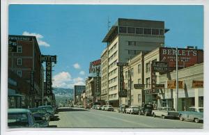 Center Street Casper Wyoming 1960 postcard