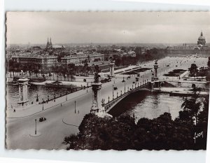 Postcard Pont Alexandre III & Esplanade des Invalides Paris France