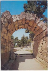 Greece, OLYMPIA, The Krypte, entrance to the Stadium, unused Postcard