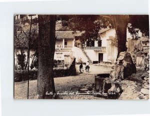 Postcard Calle y Fuente del Convento Taxco Mexico