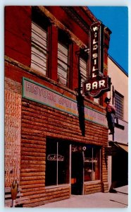 DEADWOOD, SD South Dakota ~ Historic Roadside WILD BILL BAR c1950s Postcard