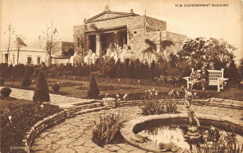 British Empire Exhibition 1924 Postcard H.M. Government Building