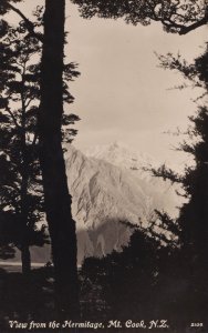 Mount Cook New Zealand from the Hermitage 2x Real Photo Postcard s