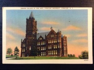 Vintage Postcard 1930-1960 Crouse College of Fine Arts Syracuse University NY