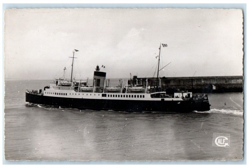 c1940's Paris France Chauffeur Steamer Ship RPPC Photo Unposted Vintage Postcard