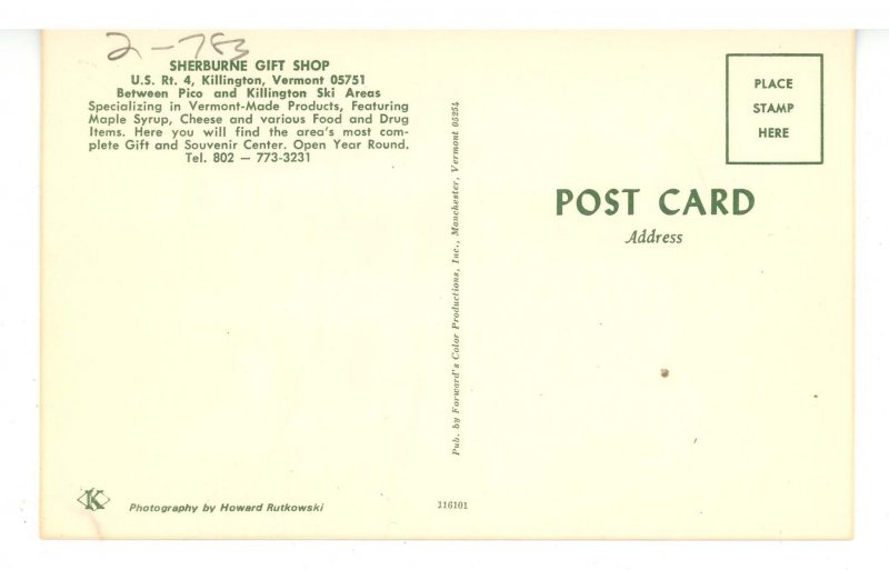 VT - Killington. Sherburne Gift Shop