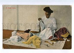 235489 INDIA Hindu native Tailor Vintage postcard