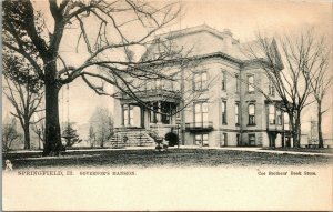 Vtg Springfield Illinois IL Governor's Mansion 1907 Raphael Tuck Postcard