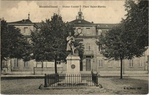 CPA Montbeliard Statue Cuvier ,Place St Martin FRANCE (1099226)