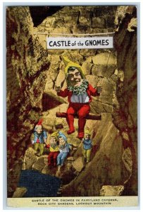 1949 Castle Of Gnomes Fairyland Caverns Rock City Gardens Franklin KY Postcard