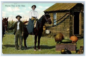 Talmage Nebraska NE Postcard Harvest Time On The Claim 1909 Antique Posted