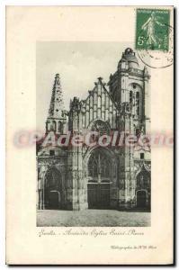 Old Postcard Senlis Old St. Peter's Church