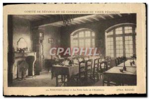 Old Postcard Perouges Little Room L & # 39Hostellerie