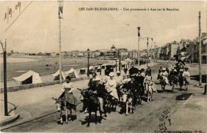 CPA Les SABLES-d'OLONNE - Une promenade a Ane sur le Remblai (297796)