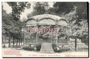 Postcard Ancient Music Kiosk La Pepiniere Nancy