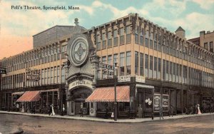 POLI'S THEATRE SPRINGFIELD MASSACHUSETTS RPO POSTCARD 1912